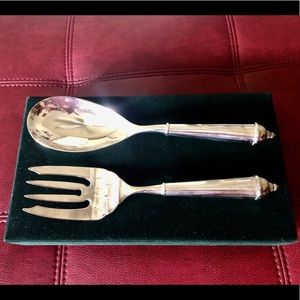 TOWLE Silverplate Serving Fork & Spoon